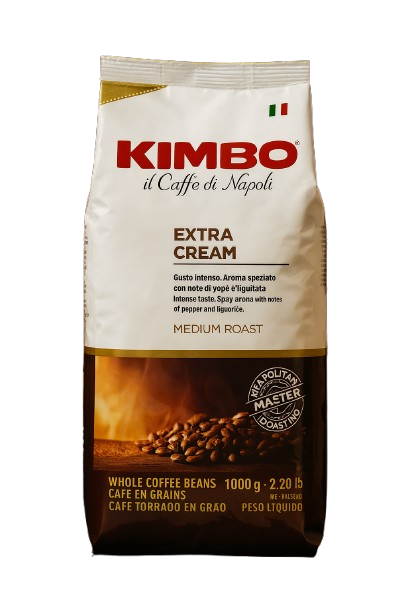 KIMBO Extra Cream Whole Beans Coffee 1Kg