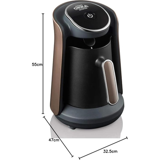 Arzum OKKA Minio Turkish Coffee Machine - Black & red