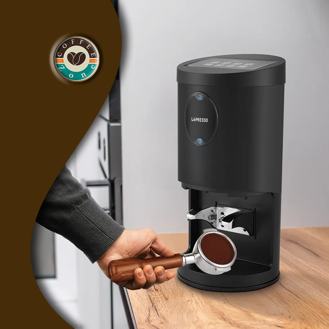 LePresso TampMaster Pro Automatic Coffee Tamper - Black