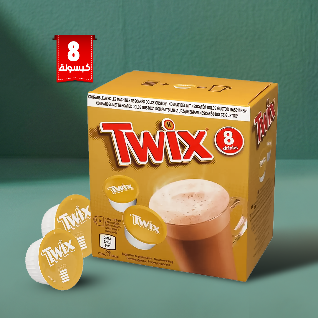 Twix Dolce Gusto Hot Chocolate Capsules – Box of 8 Pods/8 Servings
