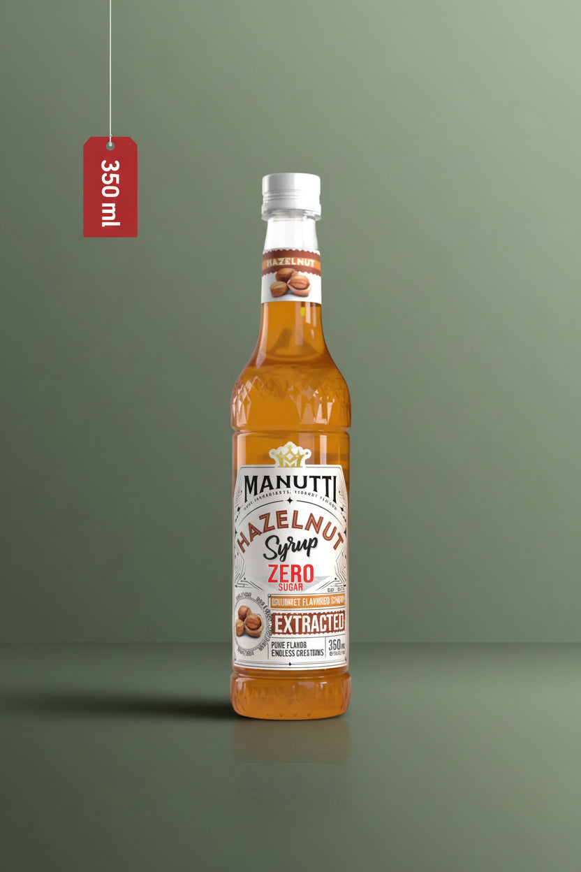 Manutti Hazelnut Syrup Zero Sugar 350ml