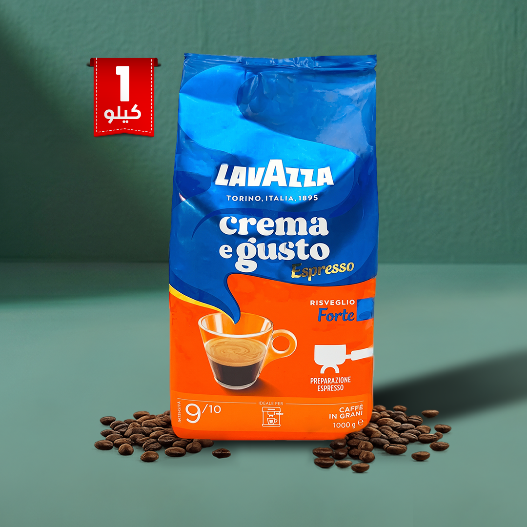Lavazza Crema e Gusto Espresso Forte Whole Espresso Beans - 1 Kg