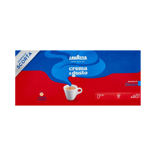 Lavazza Crema e Gusto Ground Coffee (4*250g) 1000g