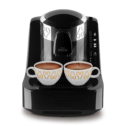 Arzum OKKA Automatic Turkish Coffee Machine - Black & Silver
