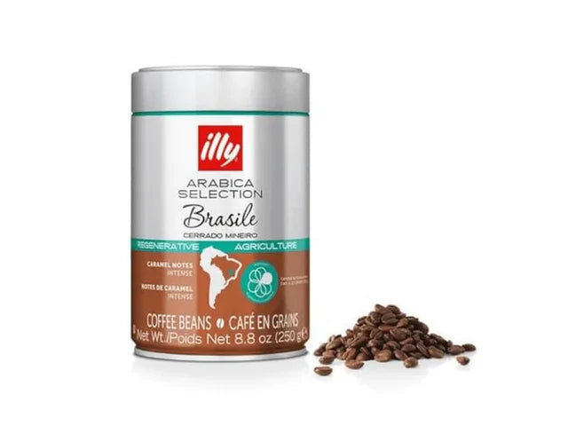 illy Arabica Selection Brasile Whole Coffee Beans Can 250g