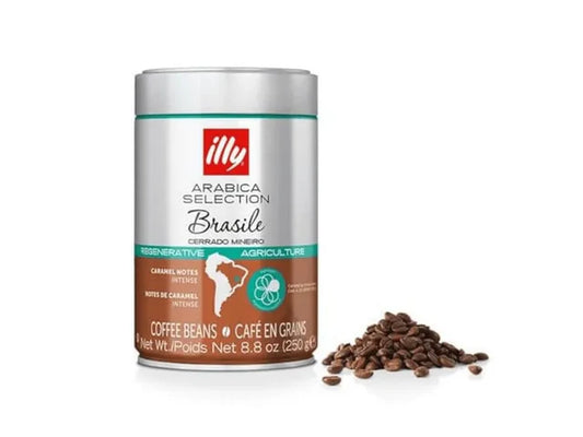 illy Arabica Selection Brasile Whole Coffee Beans Can 250g