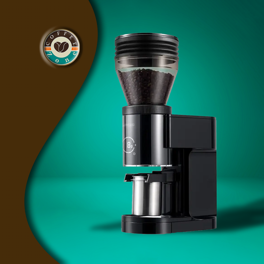 LePresso Grindeur Conical Burr Grinder with Digital Weight Control - Black