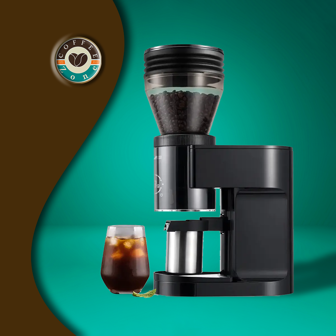 LePresso Grindeur Conical Burr Grinder with Digital Weight Control - Black