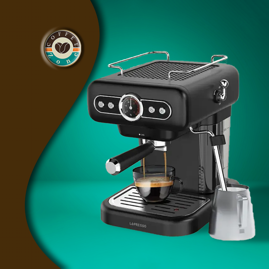 LePresso Retro Espresso Boiler Machine Gauge and Milk Steamer