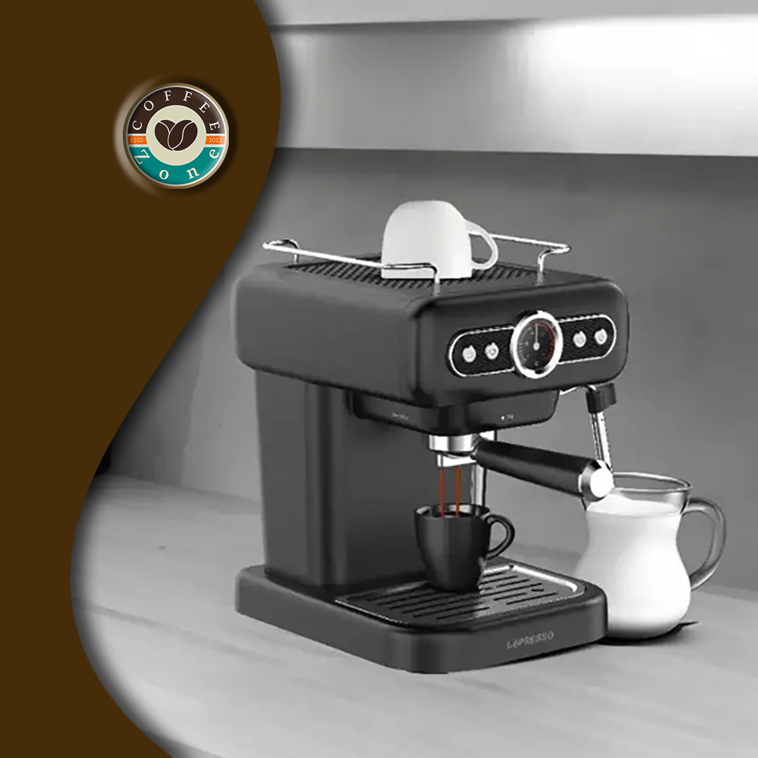 LePresso Retro Espresso Boiler Machine Gauge and Milk Steamer