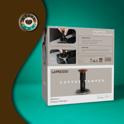 LePresso 58.5mm Impact Tamper - Black