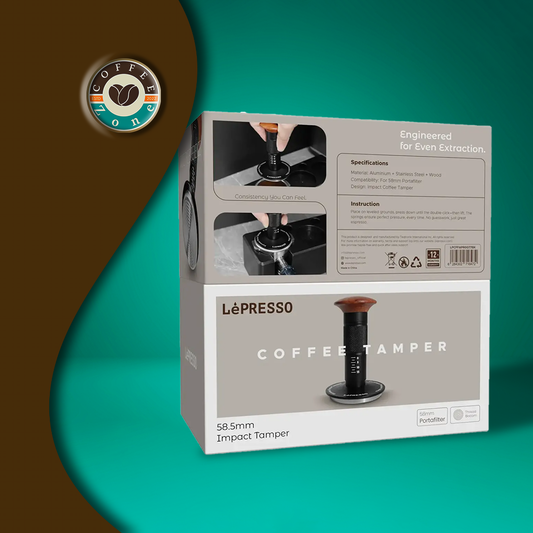LePresso 58.5mm Impact Tamper - Black