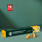 Starbucks Blonde Espresso Roast Single-Origin Espresso Aluminum Nespresso Capsules - 10 Capsules