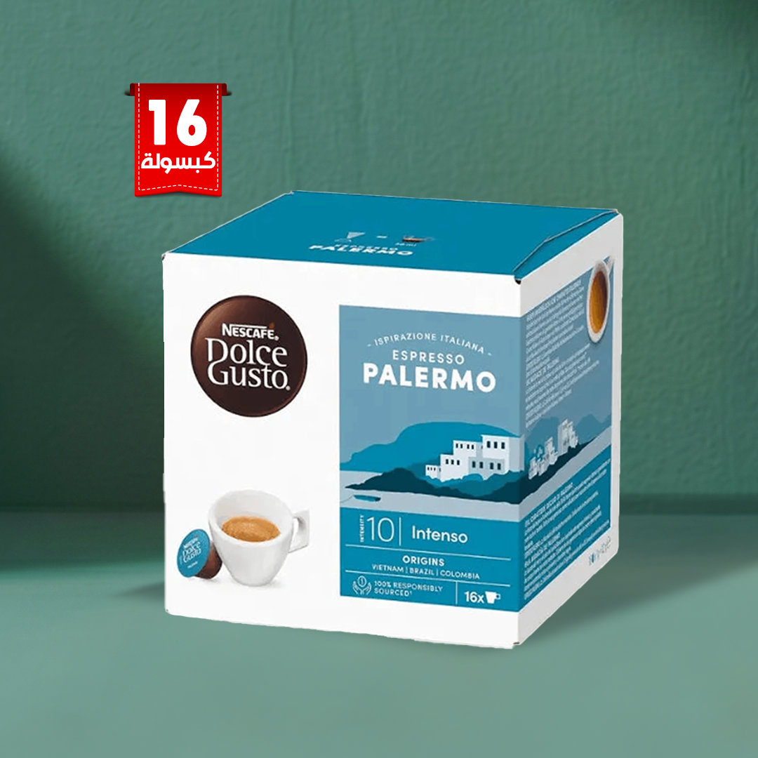 NESCAFÉ Dolce Gusto Palermo Espresso Capsules – Box of 16 Pods/16 Servings