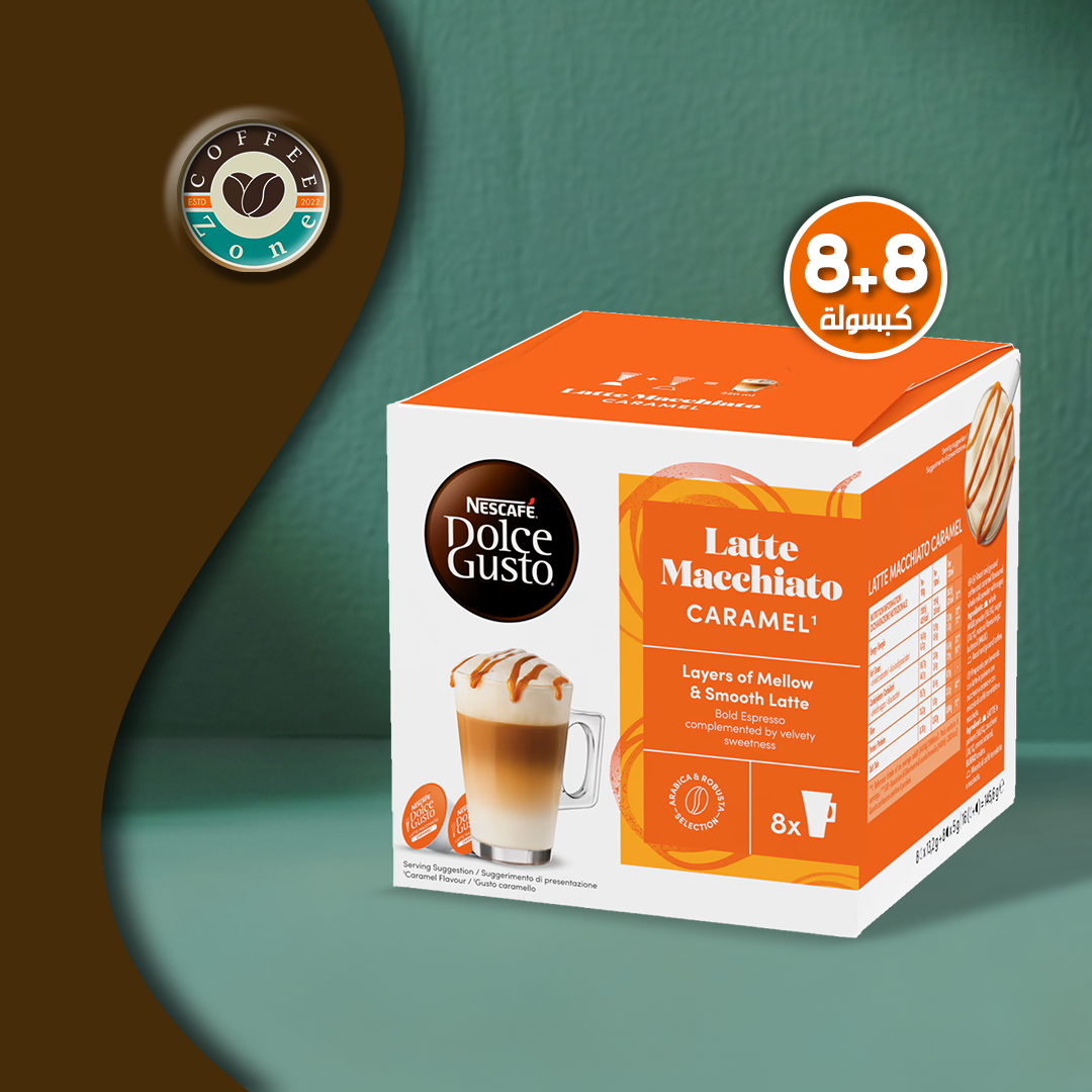 Starbucks Caramel Latte Macchiato by NESCAFÉ Dolce Gusto – Box of 8+8 Pods/8 Servings