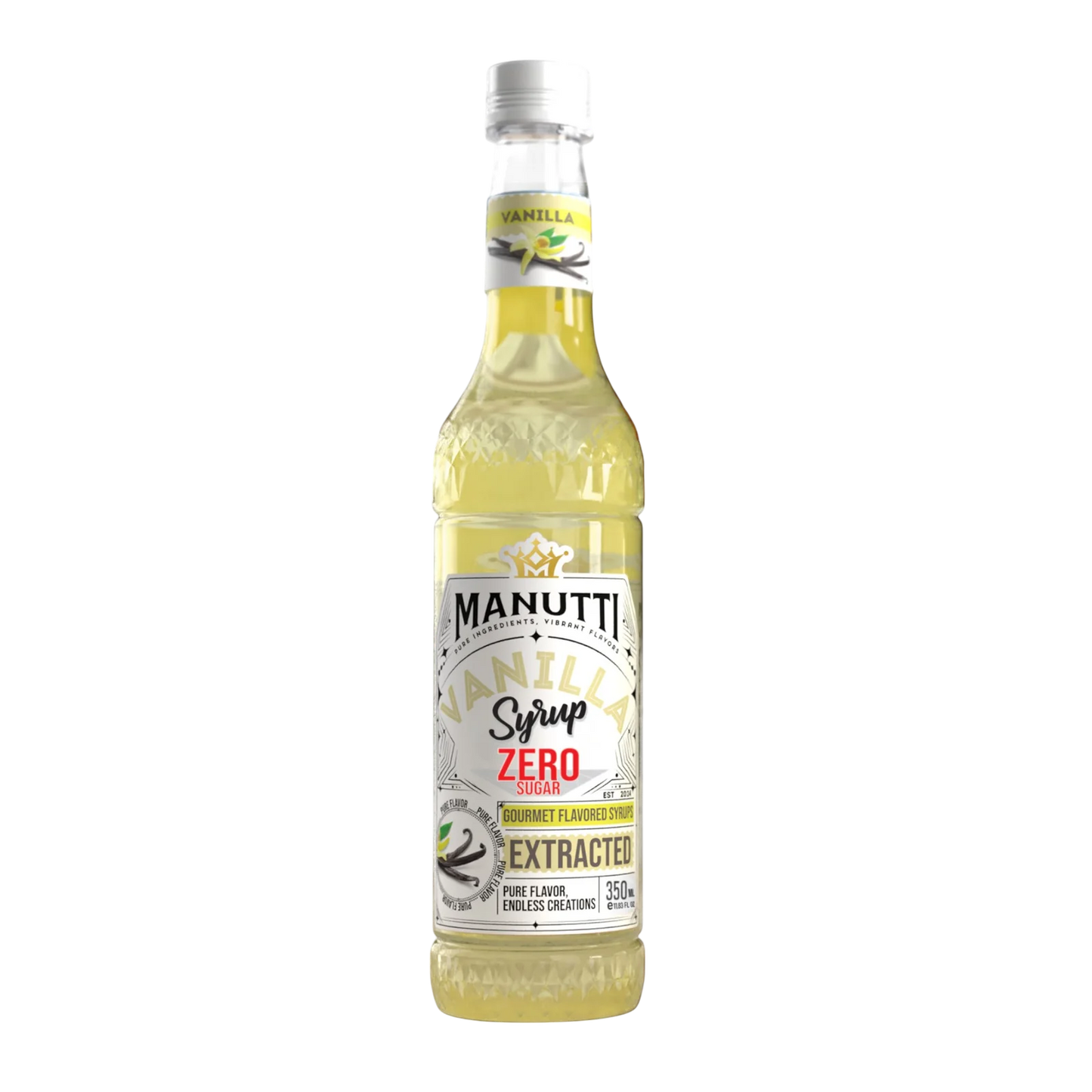 Manutti Vanilla Syrup Zero Sugar 350ml