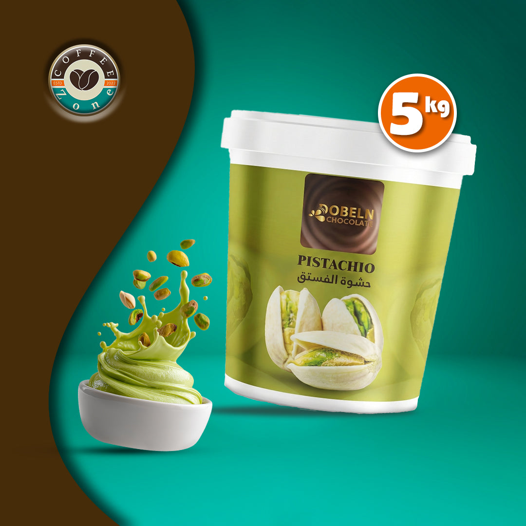 Dobeln High Quality Pistachio Spread Cream Filling (5kg, Pistachio Filling)