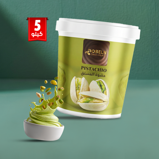 Dobeln High Quality Pistachio Spread Cream Filling (5kg, Pistachio Filling)