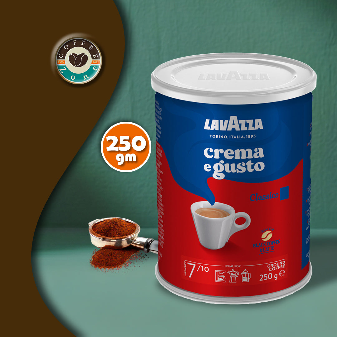 Lavazza Crema e Gusto Classico Ground Coffee, 250g Tin