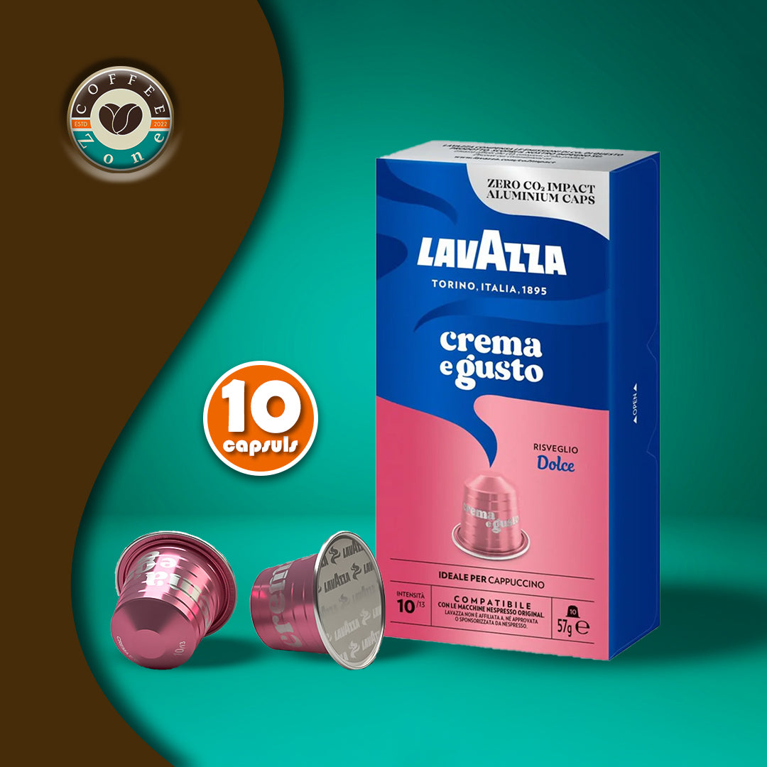 Lavazza Crema e Gusto Dolce Coffee Capsules - 10 Capsules