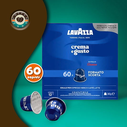 Lavazza - Crema e Gusto Classico Compatible with Nespresso - Pack 60 capsules