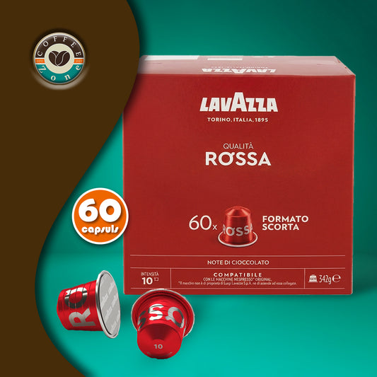 Lavazza - Qualita Rossa Compatible with Nespresso - Pack 60 capsules