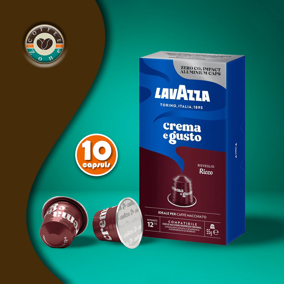 Lavazza Crema e Gusto Ricco Capsules – 10 Capsules