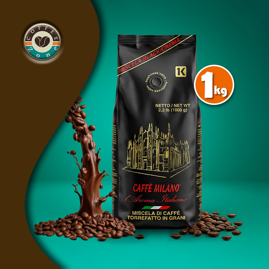 Caffe Milano Coffee beans Miscela Black Crema - 1Kg