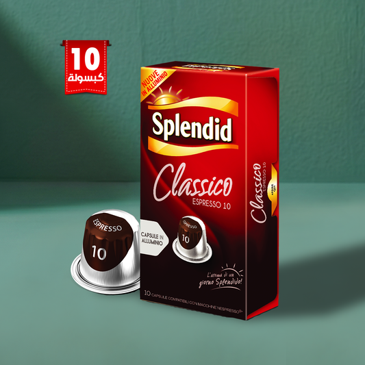 Splendid - Espresso Classico Coffee Capsules - 1 Pack of 10 Capsules