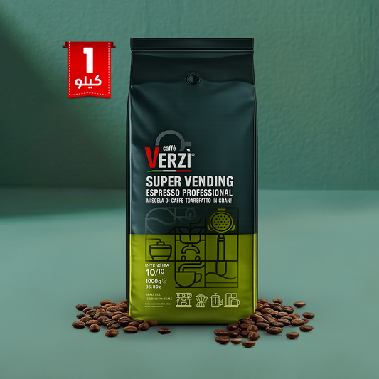 Caffè Verzì Caffe Super Vending Espresso Whole Coffee Beans 1 kg