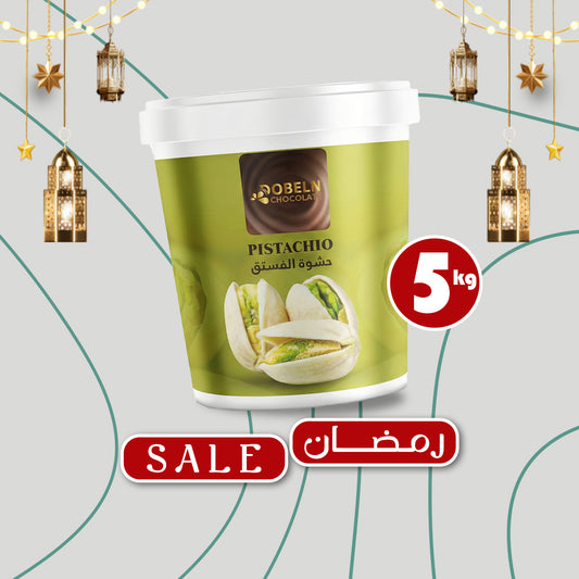 Dobeln High Quality Pistachio Spread Cream Filling (5kg, Pistachio Filling)
