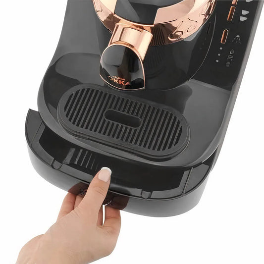 Arzum OKKA Automatic Turkish Coffee Machine - Black & Silver