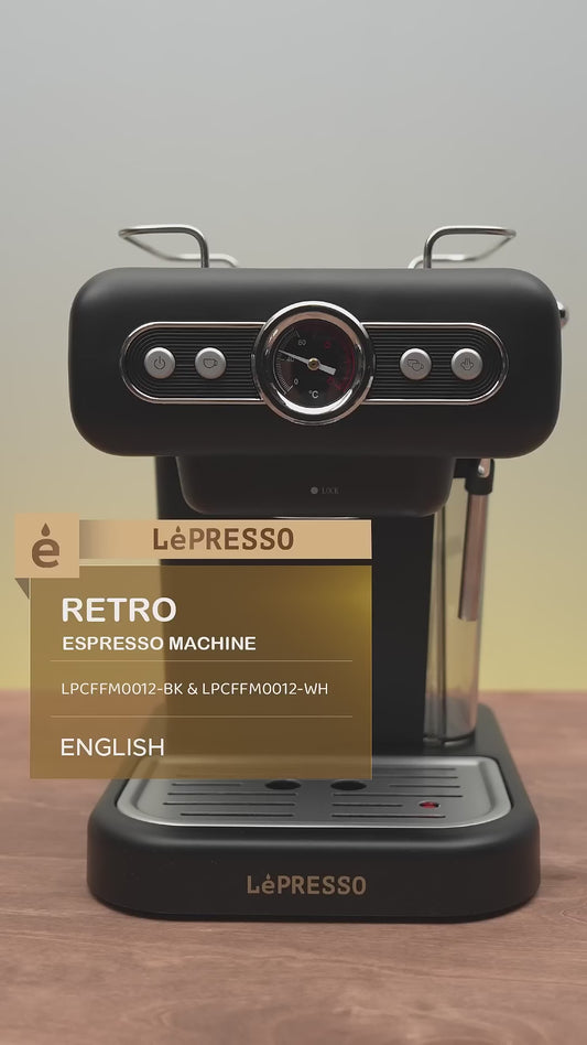 LePresso Retro Espresso Boiler Machine Gauge and Milk Steamer